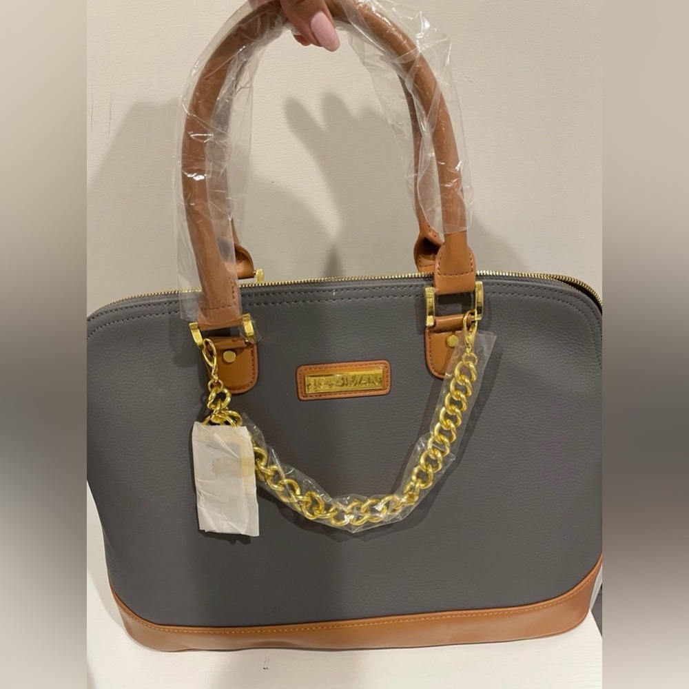Joy & Iman Timeless Chic Pebble Satchel Purse